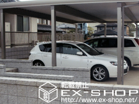 のカーポート テリオスポートII 900 3台用 積雪〜30cm対応 施工例