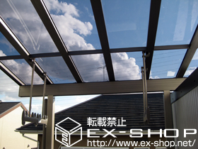 のバルコニー・ベランダ屋根 パワーアルファ F型 屋根タイプ 単体 積雪〜20cm対応 施工例