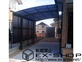 のカーポート プレシオスポート 積雪〜20cm対応＋サイドパネル 51-19H 施工例