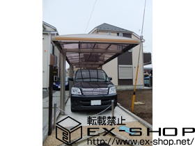 のカーポート キューブポートプラス レギュラー 延長タイプ　積雪〜20cm対応 施工例