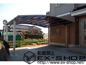 のカーポート カーブポートシグマIII   ワイド 積雪〜20cm対応 施工例