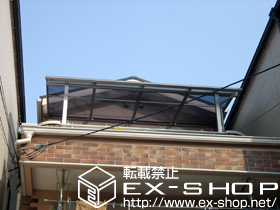 のバルコニー・ベランダ屋根 プレシオステラス R型 屋根タイプ 単体 積雪〜20cm対応 施工例