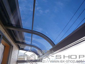 のバルコニー・ベランダ屋根 ライザーテラスII R型 単体 ルーフタイプ 積雪〜20cm対応 施工例