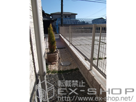 のフェンス・柵 レスティナメッシュフェンス2型 自由柱施工 施工例