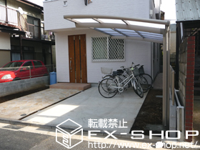 のサイクルポート・駐輪場 カーブポートシグマIII ミニ 積雪〜30ｃｍ対応 施工例