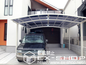 のカーポート カーブポートシグマ? ワイドタイプ 積雪〜20cm対応 施工例