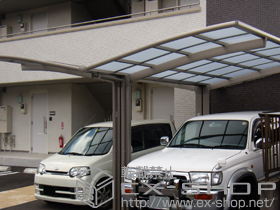 のカーポート カーブポートシグマIII Y合掌 積雪〜30?対応 施工例