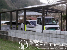 のカーポート カーブポートシグマIII ワイド 積雪〜20cm対応 施工例