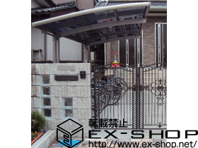 のサイクルポート・駐輪場 カーブポートシグマIII ミニ 積雪〜30cm対応 施工例