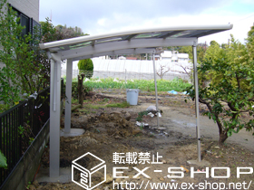 のカーポート プレシオスポート 積雪〜20cm対応+着脱式サポート 標準 2本入り 施工例