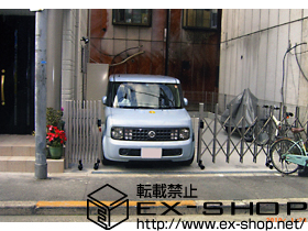 のカーゲート トリップゲート PA型 ノンレール 両開き 施工例