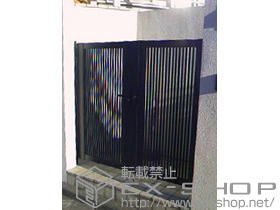 の門扉 シャレオR2型 両開き［柱柱使用］ 施工例