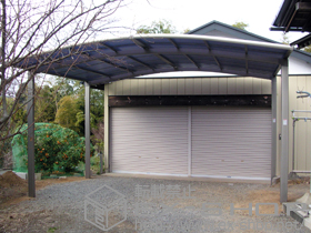 のカーポート カーブポートシグマIII ワイド 積雪〜30cm対応 施工例