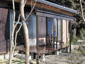 のテラス屋根 ヴェクターテラス R型 1500 テラスタイプ 単体 積雪〜50cm対応 施工例