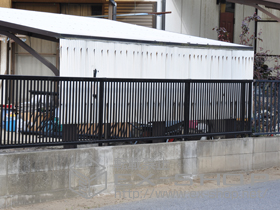 のフェンス・柵 プリレオR2型フェンス[フリーポールタイプ] 施工例