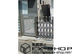 の門扉 エクスライン門扉 3型 片開き[門柱仕様] 施工例