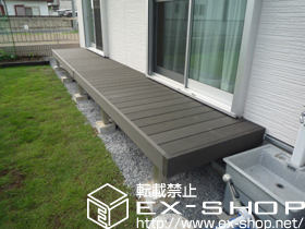 のウッドデッキ リウッドデッキII 連棟 施工例