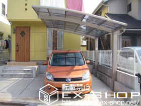 のカーポート カーブポートシグマ? 積雪〜20cm対応 施工例