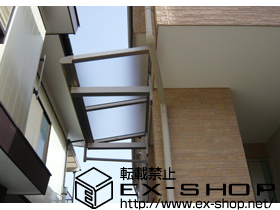 のバルコニー・ベランダ屋根 ヴェクター F型 単体 ルーフタイプ 積雪〜20cm対応 施工例