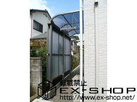 のテラス屋根 ライザーテラスII R型 単体 テラスタイプ 積雪〜20cm対応 施工例