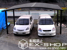 のカーポート カーブポートシグマ?　ワイド　積雪〜20cm対応 施工例