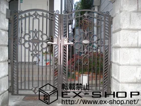 LIXIL リクシル(TOEX)の門扉 フェスタ B型 門扉 柱使用 施工例