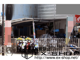 のカーゲート アルシャインM型 Aタイプ ノンレール 両開き 施工例