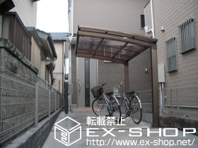 のサイクルポート・駐輪場 カーブポートシグマIII ミニ 積雪〜20cm対応 施工例