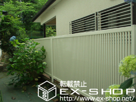 のフェンス・柵 エクスラインフェンス2型[自由柱1型] 施工例