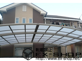 のバルコニー・ベランダ屋根 ライザーテラスII R型 屋根タイプ 単体 積雪〜20cm対応 施工例