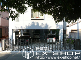 のカーゲート ジャンボアルミ 5型 電動タイプ 施工例