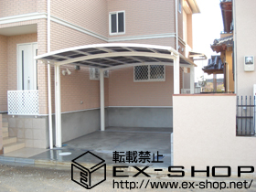 のカーポート カーブポートシグマ?　ワイド　積雪〜20cm対応 施工例