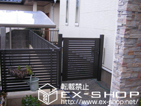 の門扉 シャレオR3型 門扉 柱使用 施工例