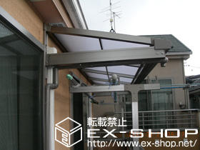 のバルコニー・ベランダ屋根 ライザーテラスII F型 ルーフタイプ 単体 積雪〜20cm対応 施工例