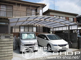 のカーポート カーブポートシグマ?　ワイド　積雪〜20cm対応 施工例