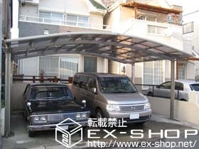 のカーポート カーブポートシグマＩＩＩ  ワイド 積雪〜30ｃｍ対応 施工例