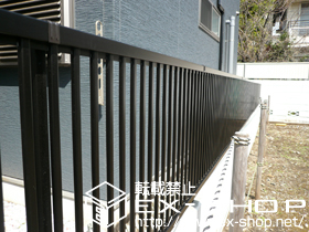 のフェンス・柵 プリレオR2型フェンス　フリーポールタイプ 施工例