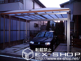 のカーポート キューブポートプラス ワイド 積雪〜20cm対応 施工例