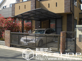 のカーゲート ワイドオーバードアR3型　電動式 施工例