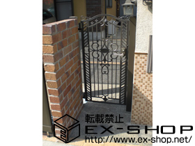 の門扉 フェスタB型門扉　片内開き　柱使用 施工例