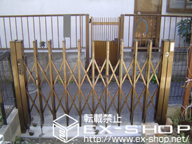 のカーゲート アルシャイン Ｍ型 Ａタイプ ノンレール 片開き 施工例