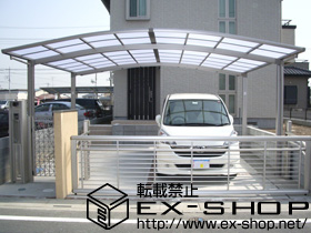 のカーポート カーブポートシグマ? ワイド 積雪〜20cm対応 施工例