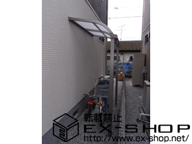 のテラス屋根 ライザーテラスII  R型 テラスタイプ 単体 積雪〜20cm対応 施工例