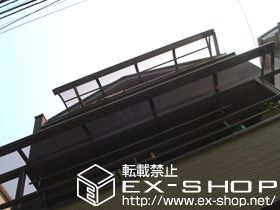 のバルコニー・ベランダ屋根 ライザーテラスII F型 屋根タイプ 単体 積雪〜20cm対応 施工例