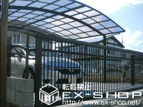 のカーポート カーブポートシグマIII ワイド 積雪〜20cm対応 施工例