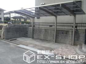 のカーポート カーブポートシグマ? 延長タイプ 積雪〜20cm対応 施工例