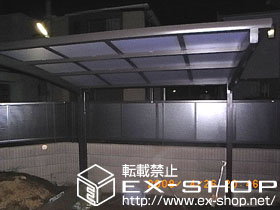 のサイクルポート・駐輪場 カーブパークシグマ?　単体　オープンタイプ　積雪〜30cm対応 施工例