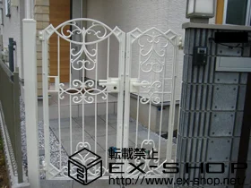 LIXIL リクシル(TOEX)の門扉 フェスタD型 両開き(親子仕様) 施工例