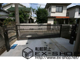 のカーゲート ワイドオーバードアR 2型 電動タイプ 施工例