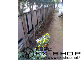 のフェンス・柵 ニューエクジスフェンス ＤＲ型1,200用ＦＲＰ自在柱タイプ 施工例